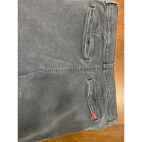 Levis 314 Shaping Straight Jeans Women 32 Grunge Academia Twee Preppy Fall Slit - Picture 10 of 10